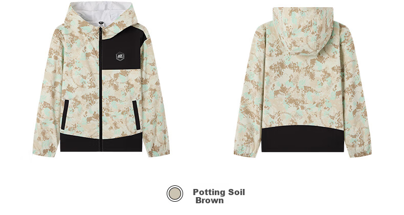 361° Children's Clothing, Boys' Windproof And Waterproof Sports Outdoor Woven Thin Jacket, Autumn Season, for Older Children, Gray, Size 165 25