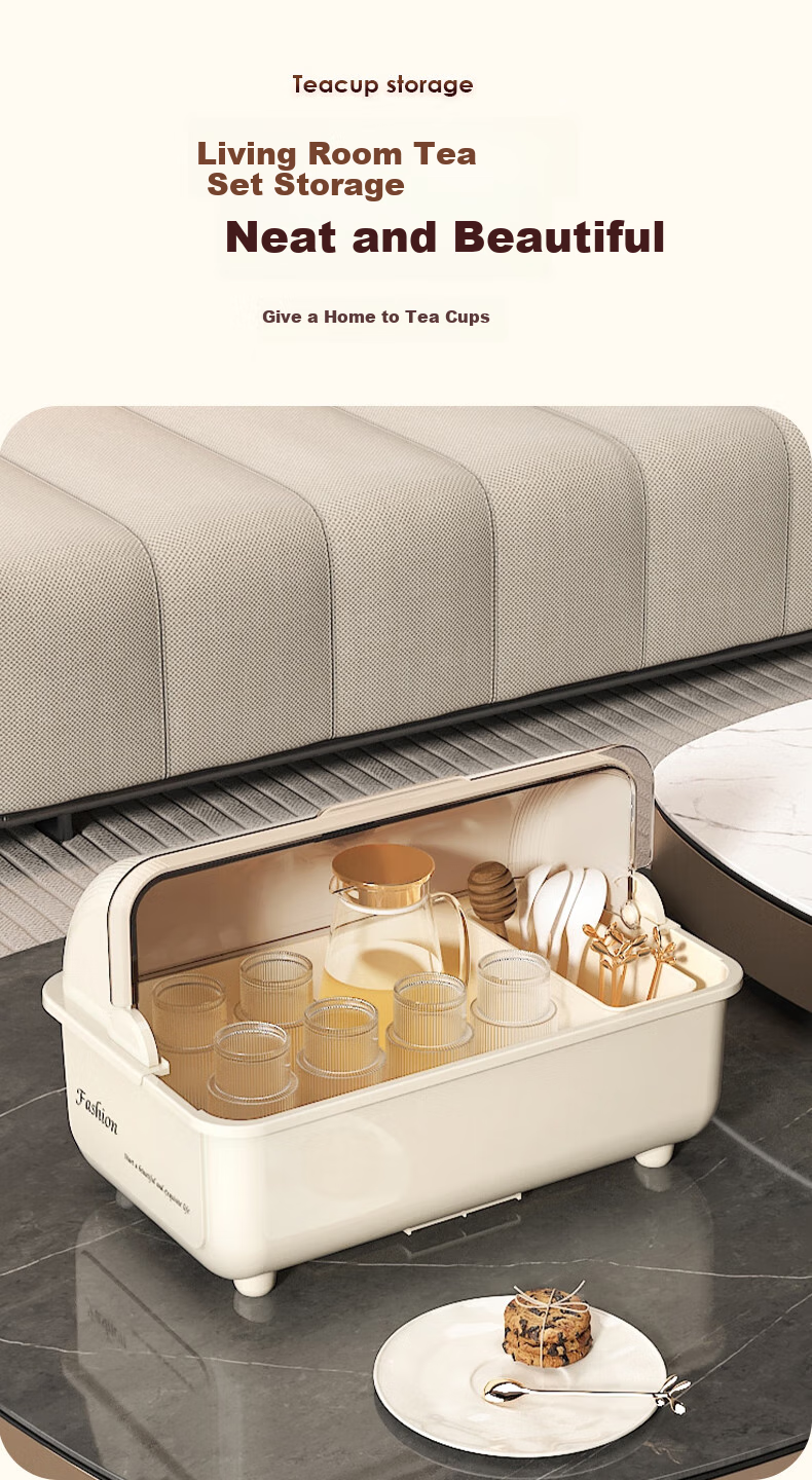 Jingmao Bowl And Chopstick Storage Box, Kitchen Cabinet with Lid, Utensil Organizer, Dish Rack, Storage Shelf 5