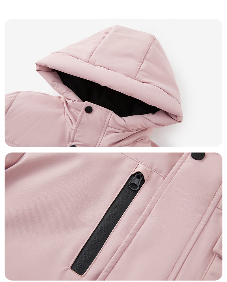 SNOWFLYING Kids Down Jacket Boys Girls Winter Thick Warm Pink 170 19