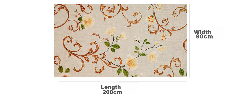 Qinghua Bathroom Privacy Film, Light-Transmitting But Opaque, Window Privacy Sticker, Colorful Peony Pattern, 90*200cm 7