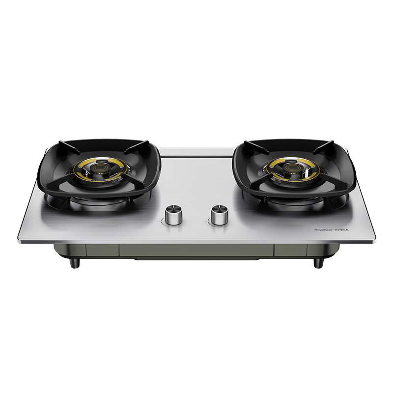 Royalstar Extraordinary Series Stainless Steel Gas Stove Natural Gas Double Burner Built-in High Flame Stove Desktop First-Level Energy Efficiency 70% Thermal Efficiency JZT-S52G