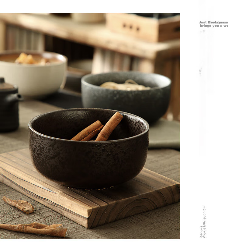 PINYU Japanese-Style Ramen Bowl, Tableware Noodle Bowl, Large Home Use Bowl for Noodles And Soup, Heat-Resistant Ceramic Soup And Noodle Bowl [White] 10