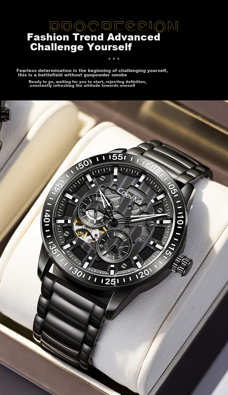 Colevkie Men's Watch, New 2026 Model, Brand Fully Automatic Mechanical Watch for Men, Waterproof, Top Ten Birthday Gift 2
