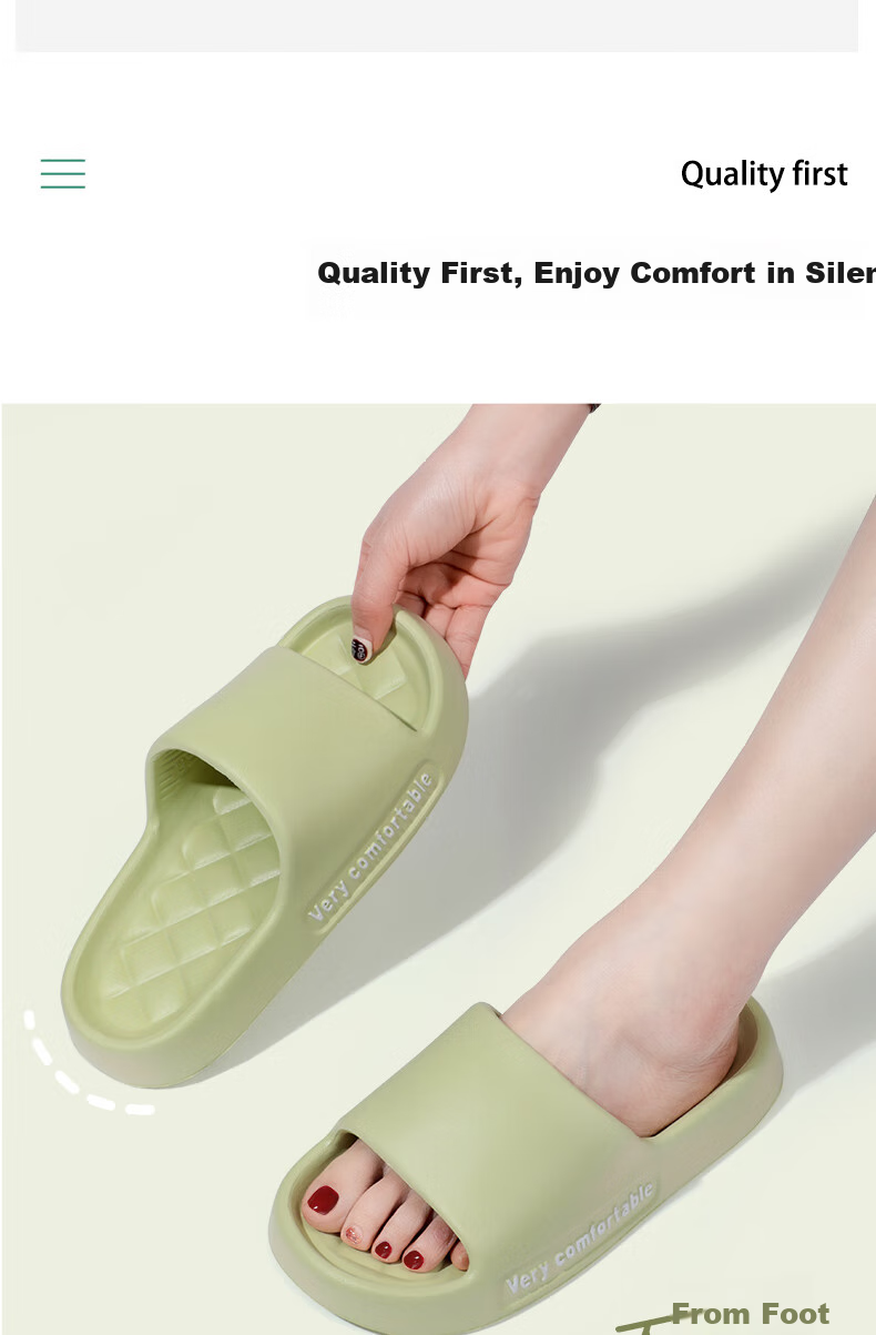 Grace EVA Breathable Slippers, Soft Sole Comfortable All-Season Outdoor Indoor Home Couple Sandals for Men And Women, Pink, Size 40-41 3
