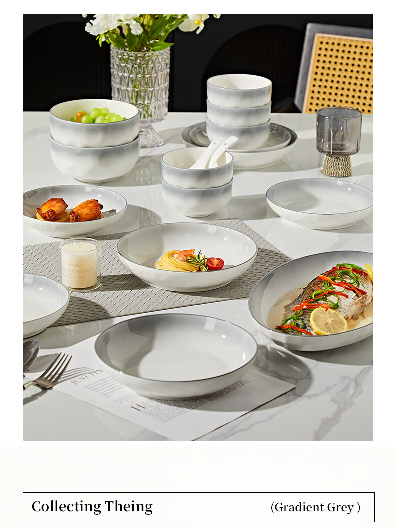 Haoya Underglaze Ceramic Bowl Set, Ceramic Rice Bowls, Tableware, Cream-Colored Mixed Colors, 4.5-Inch Rice Bowls, Set of 8 2