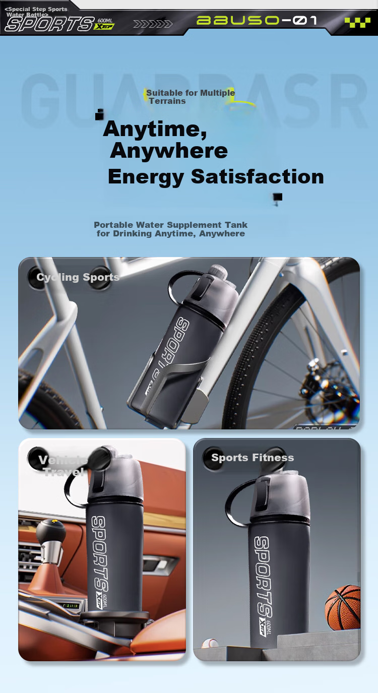 XTEP Spray Water Bottle for Men And Women, Cycling, Children, Students, School Use, Portable Sports Water Bottle for Biking in Summer 27