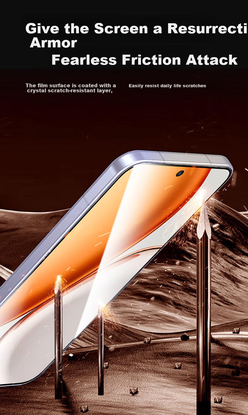 Kulefeng [Two-Pack Value Pack] Tempered Glass Screen Protector for Honor X70, Full Coverage Ultra-Thin HD Anti-Shatter Fingerprint-Resistant Protective Film 7