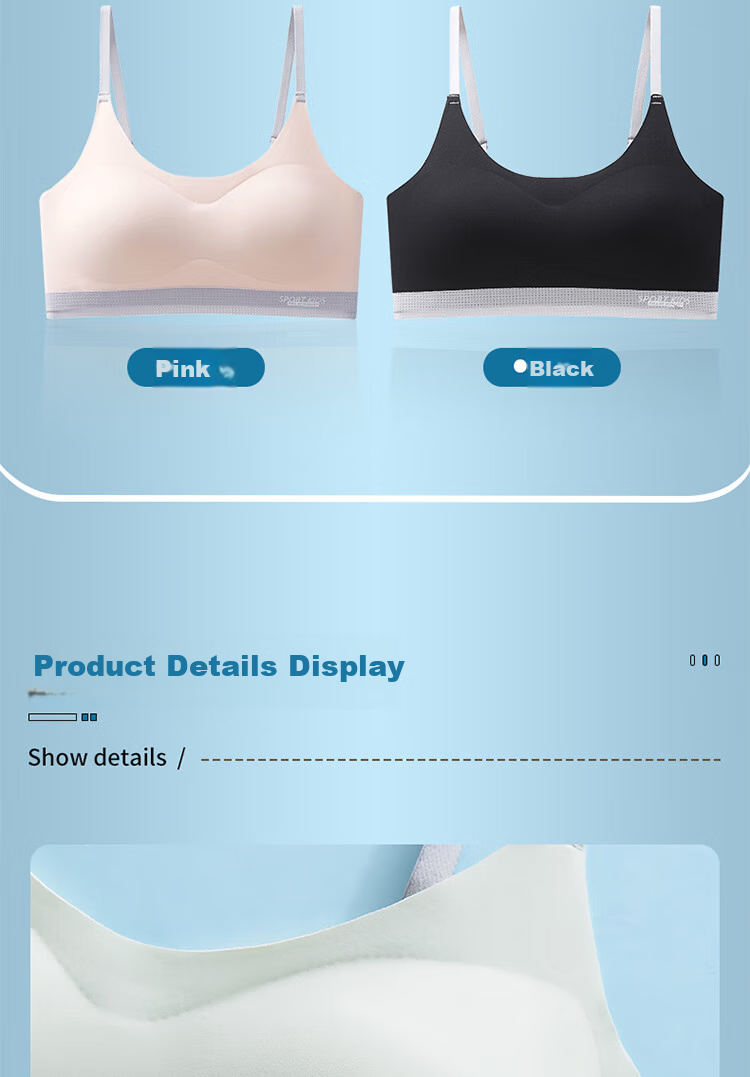 LangSha Girls' Underwear Bra, for Female Students And Children, Shock-Absorbing Sports Bra, for Teenagers in Middle School And High School, Puberty Development Period 15