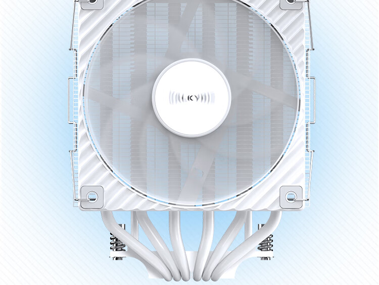 VALKYRIE DQ125 WHITE VK CPU Air Cooler Dual Tower Inverse Gravity 6 Heatpipe Direct Touch Supports LGA1700/1851 AM5 3