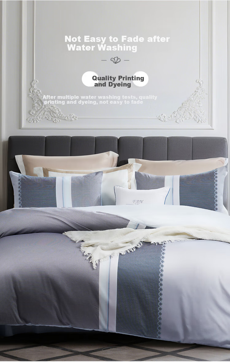 FUANNA Bedding Set, 100% Pure Cotton, Double-Size Unisex Set with Bed Sheet And Duvet Cover, 230×229cm, Laid 8