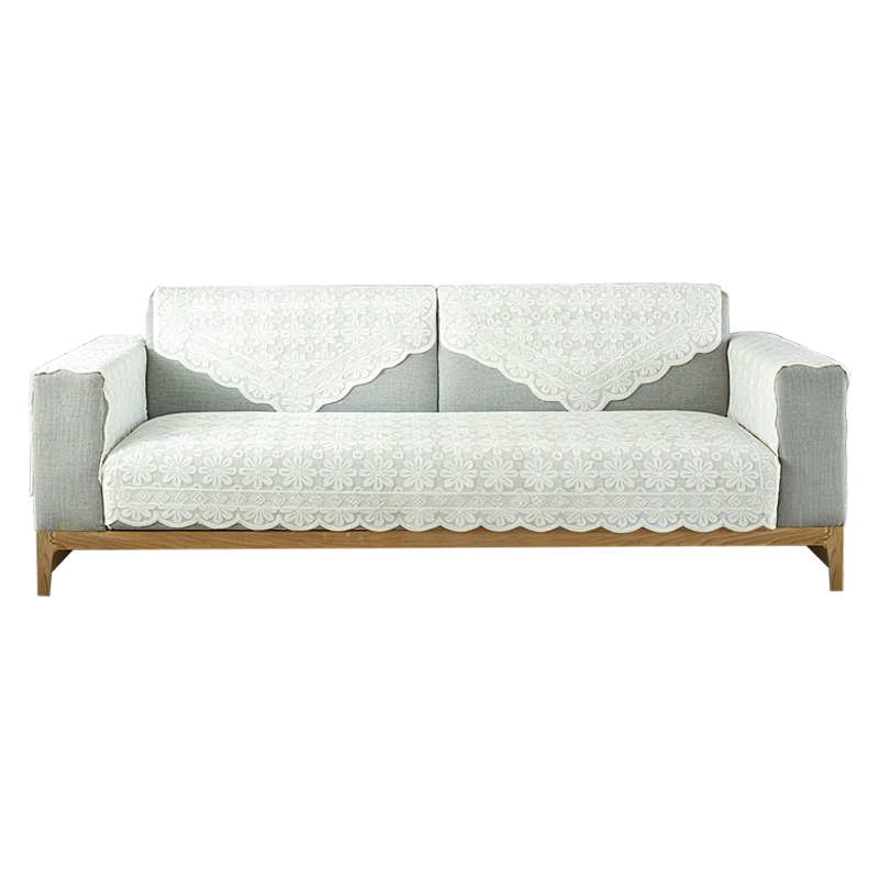 Jingxun Lace Sofa Cushion, Sofa Cover, Sofa Backrest Cover, Thickened Cover, Seat Pad, All-Season Armrest Cover, 90*90