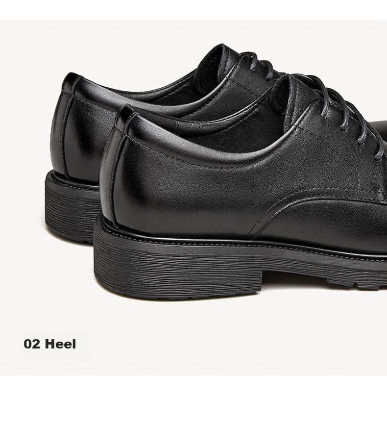 Yierkang Men's Shoes, Round Toe Lace-Up Wedding Shoes, Formal Derby Shoes, Business Leather Shoes, 97931W, Black, Size 40 7