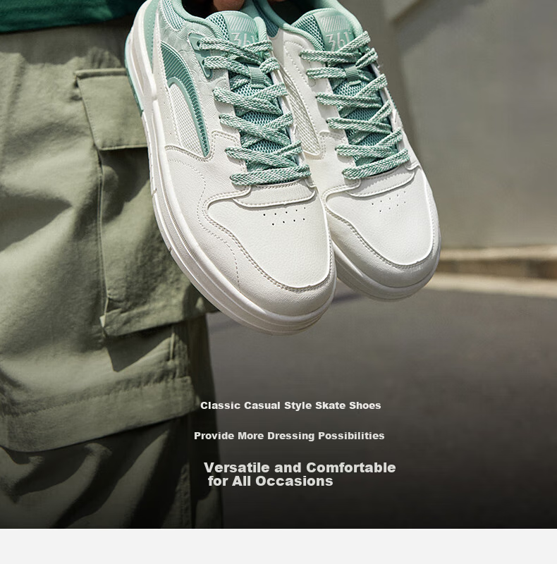 361° Men's Sports Shoes, Spring And Summer Starry Casual Flat Lightweight Trendy Versatile Sneakers for Men, 672536608-2, Size 40 6