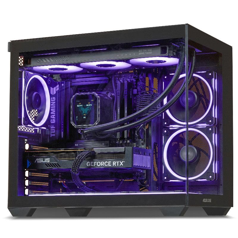ASUS All-In 14th Gen I5 14400F/RTX3050/16GB/1TB/WiFi6/Design Gaming PC Desktop Computer Assembly Complete System