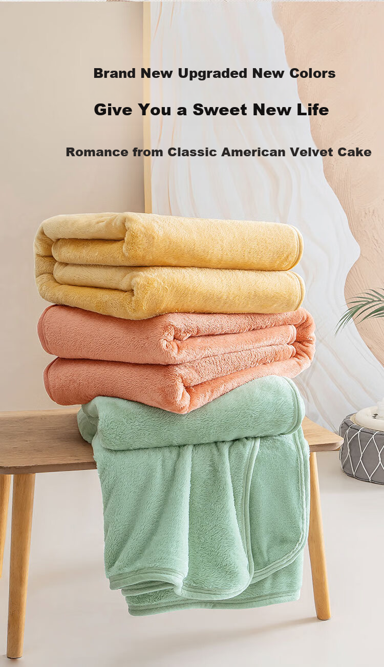 JD Original Flannel Blanket in Matcha Green, 1150g Air Conditioning Blanket, Thickened Blanket for All Seasons, Sofa Nap Blanket, Throw Blanket, 1.5x2m 2
