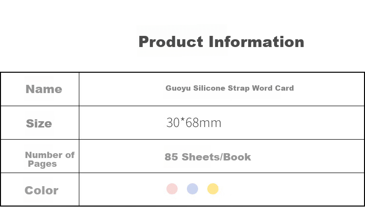 KOKUYO Imported Vocabulary Cards Campus Portable PP Material Cover Blank English Vocabulary Notebook Small Size 85 Sheets 1 Book Yellow TAN-201Y 8