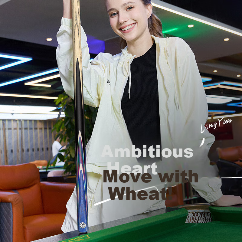 Aomi Lingyun Cue Case Set Billiard Cue Pool Cue Small Tip Snooker Black 8 Chinese Black Eight Pool English Billiard Cue
