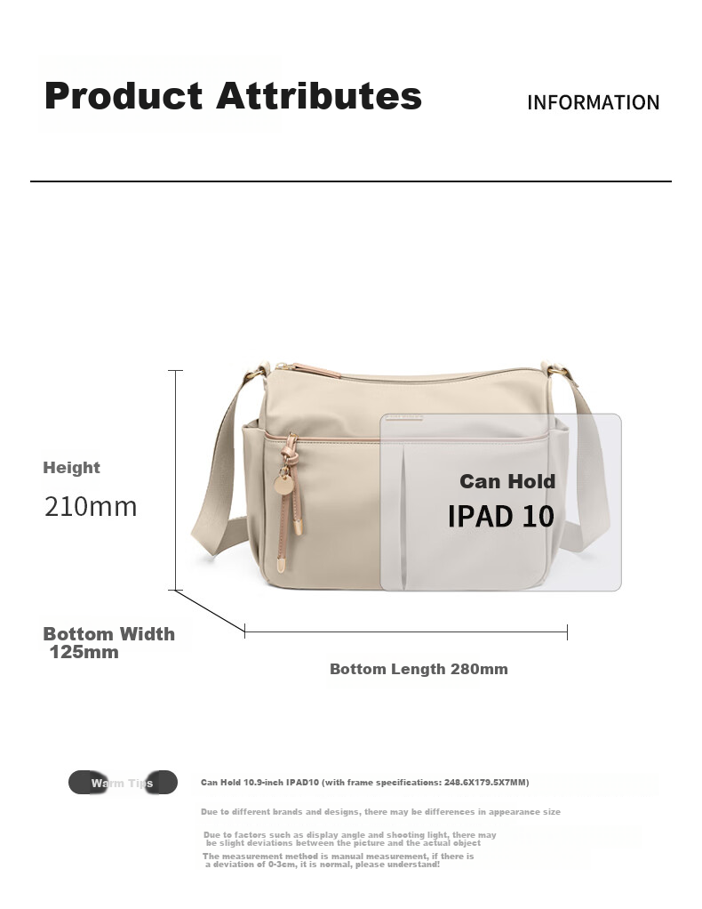 GOLF Shoulder Crossbody Bag for Women, Fashionable Handbag, Versatile Commuter Bag, IPad Bag, Water-Resistant Phone Pouch, Birthday Gift for Wome 5