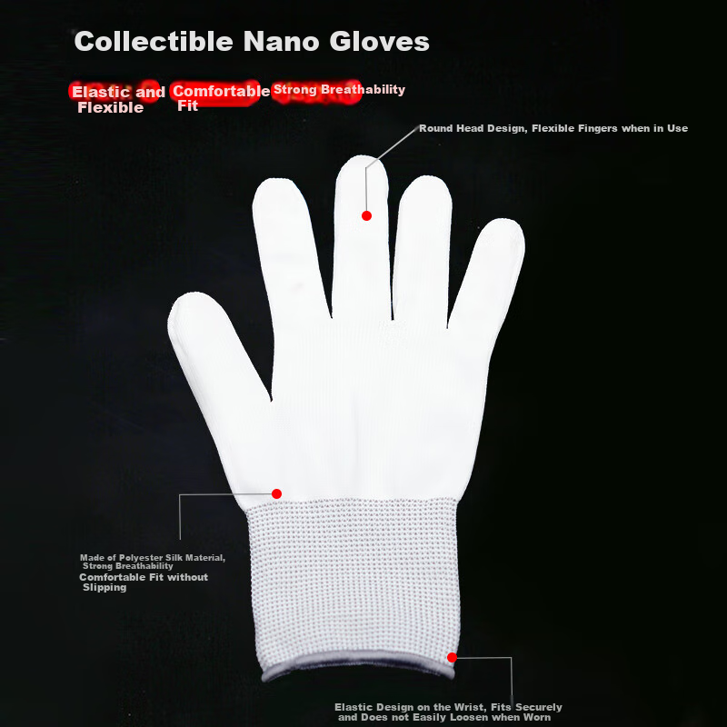 Lugong Thickened Nano Polishing Gloves for Beads, Walnut Shells, Prayer Beads, Star And Moon Beads, Bodhi Seeds, And Vajra Beads, 20 Pairs 6