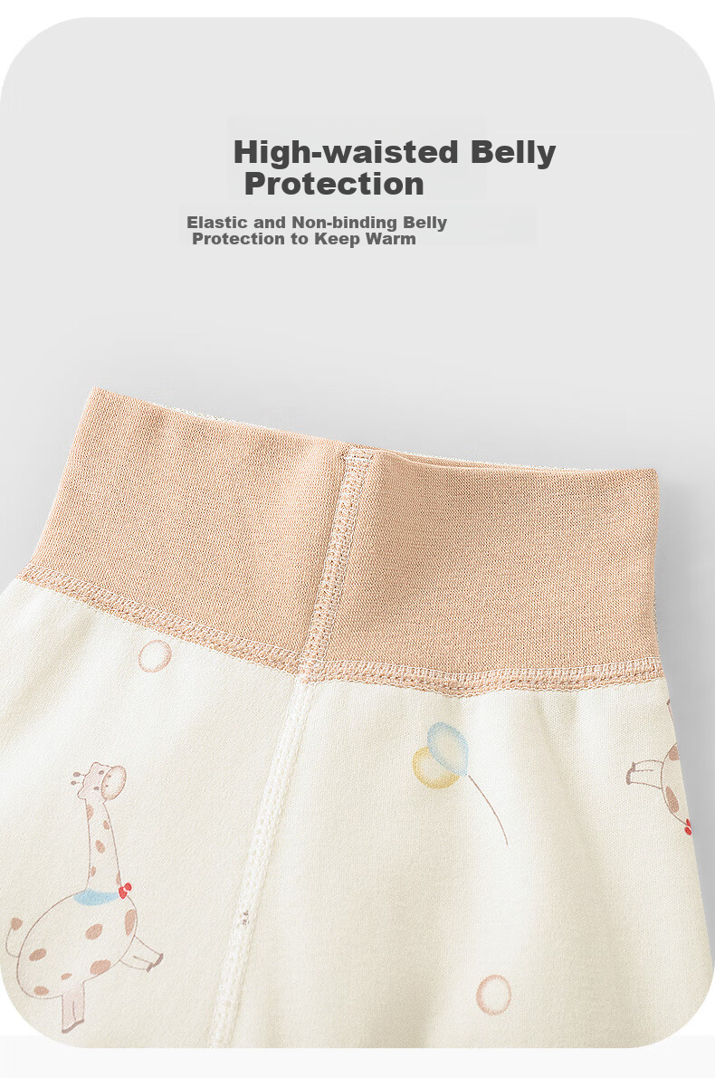 Youqi Newborn Baby Two-Piece Set, Pure Cotton Infant Autumn Underwear, Newborn Two-Piece Outfit, Full Moon Clothing, Baby Pajamas 6