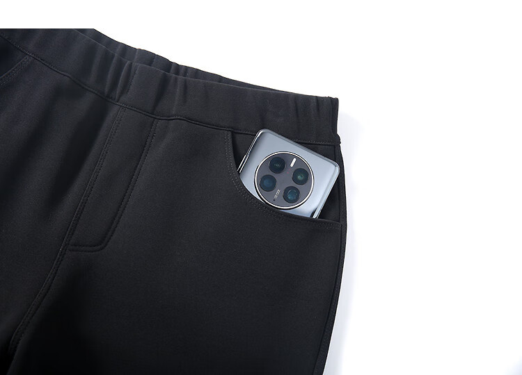 Demana Warm Mini Heater Winter Intelligent Commuter Comfortable Fleece-Lined Elegant Slimming Petite Women's Flared Casual Pants 2