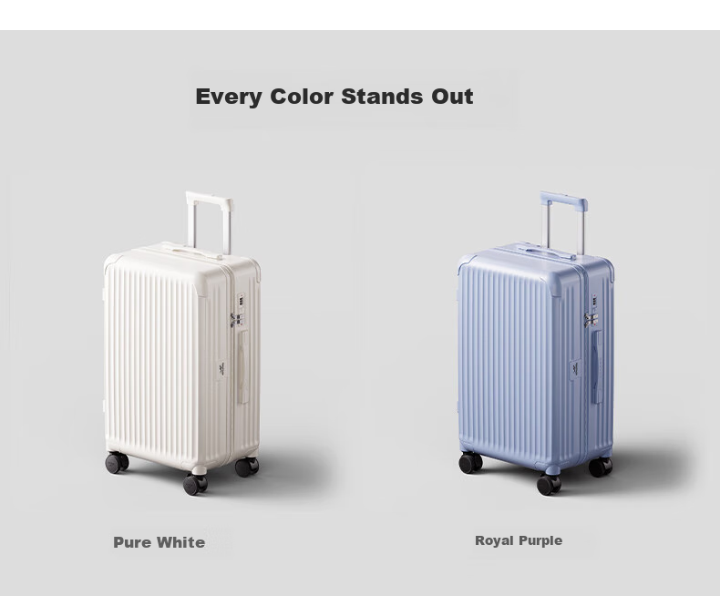 Reebok PC Multifunctional Carry-on Luggage Trolley Case Travel Suitcase with Password Lock 20-inch 10