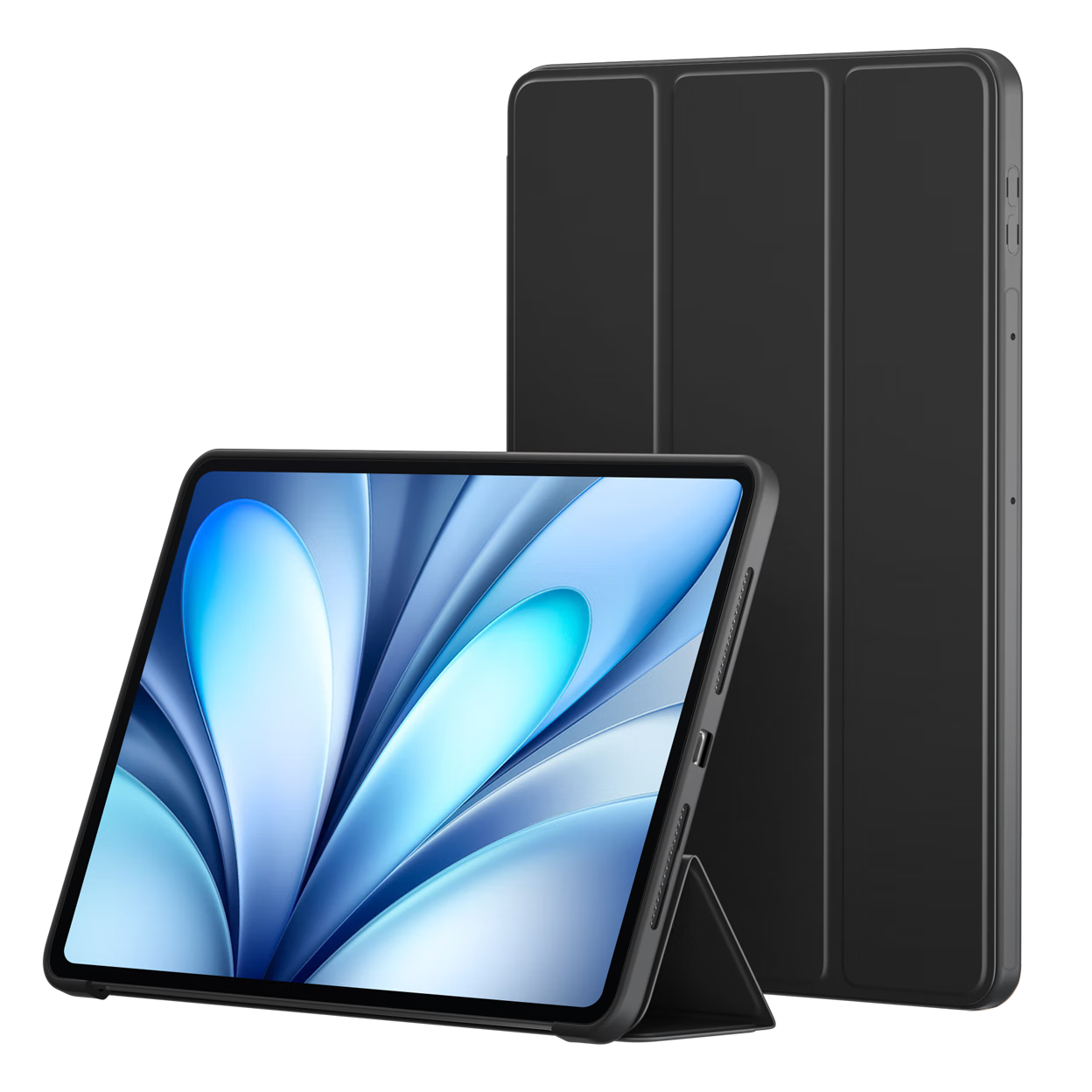 BIAZE Protective Case for 2025 Vivo Pad5/5e/IQOOpad5e 12.1-inch VIVO Tablet Shockproof Smart Sleep Cover PB630 - Diamond Black