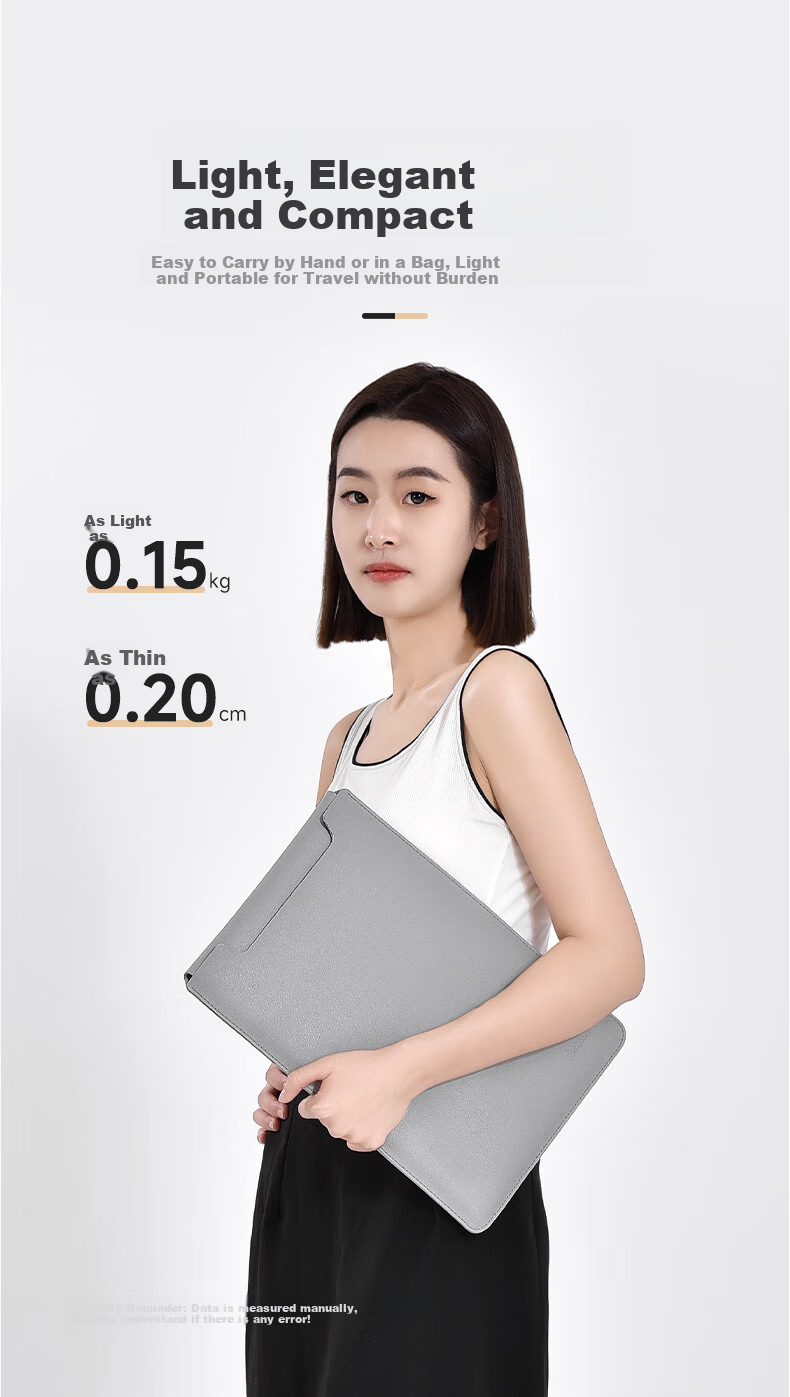 Milooky Laptop Sleeve for 15-Inch, Compatible with Huawei, Apple, Lenovo Xiaoxin Pro 16, Fleece-Lined Protective Case 3