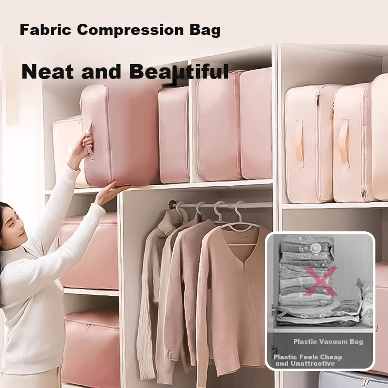 Banzheni down Comforter Compression Storage Bag, Quilt Seasonal Clothes Dustproof Moisture-Proof Organizer Bag, Travel Clothing Packing Bag