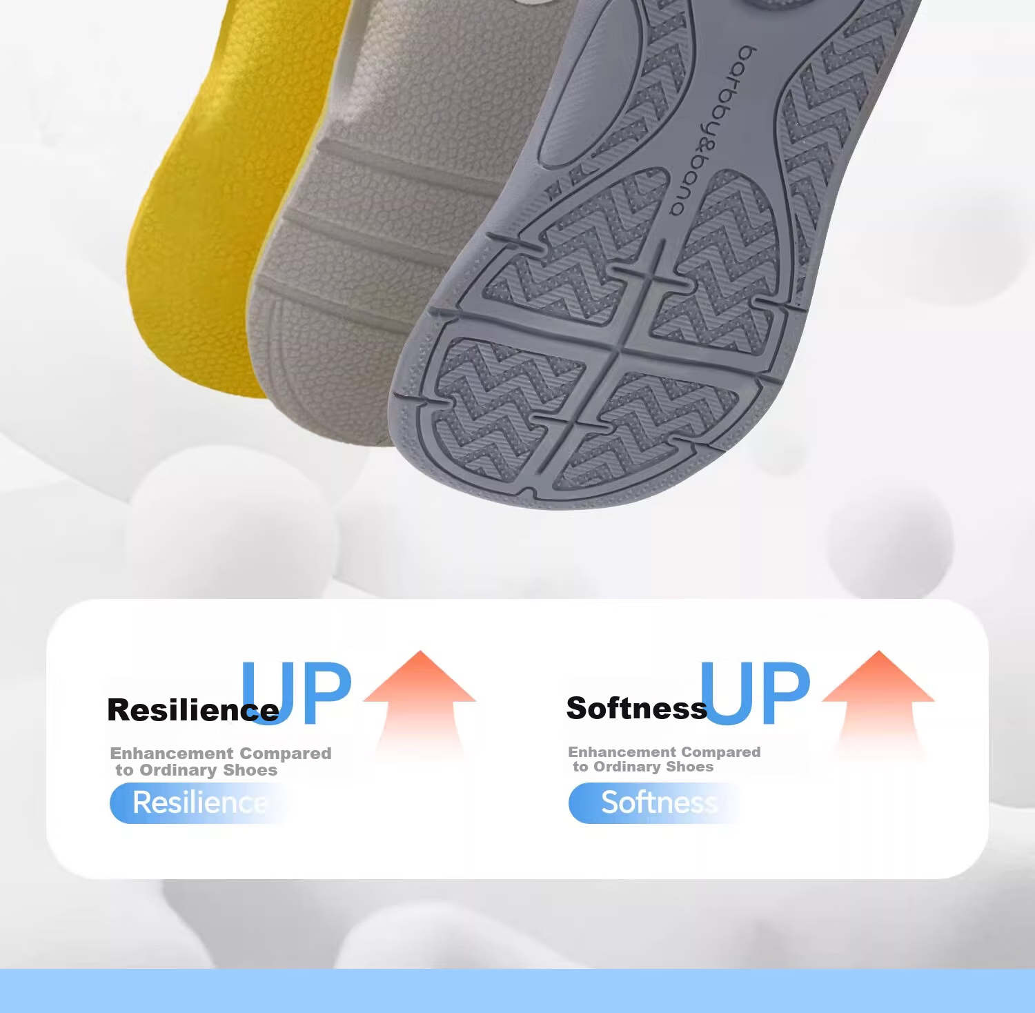 BARBBY&BANA Baby Walking Shoes Infant Footwear Spring/summer 2025 Breathable Soft-Soled Functional Shoes for Ages 1-3 Sand Gray Size 20 19