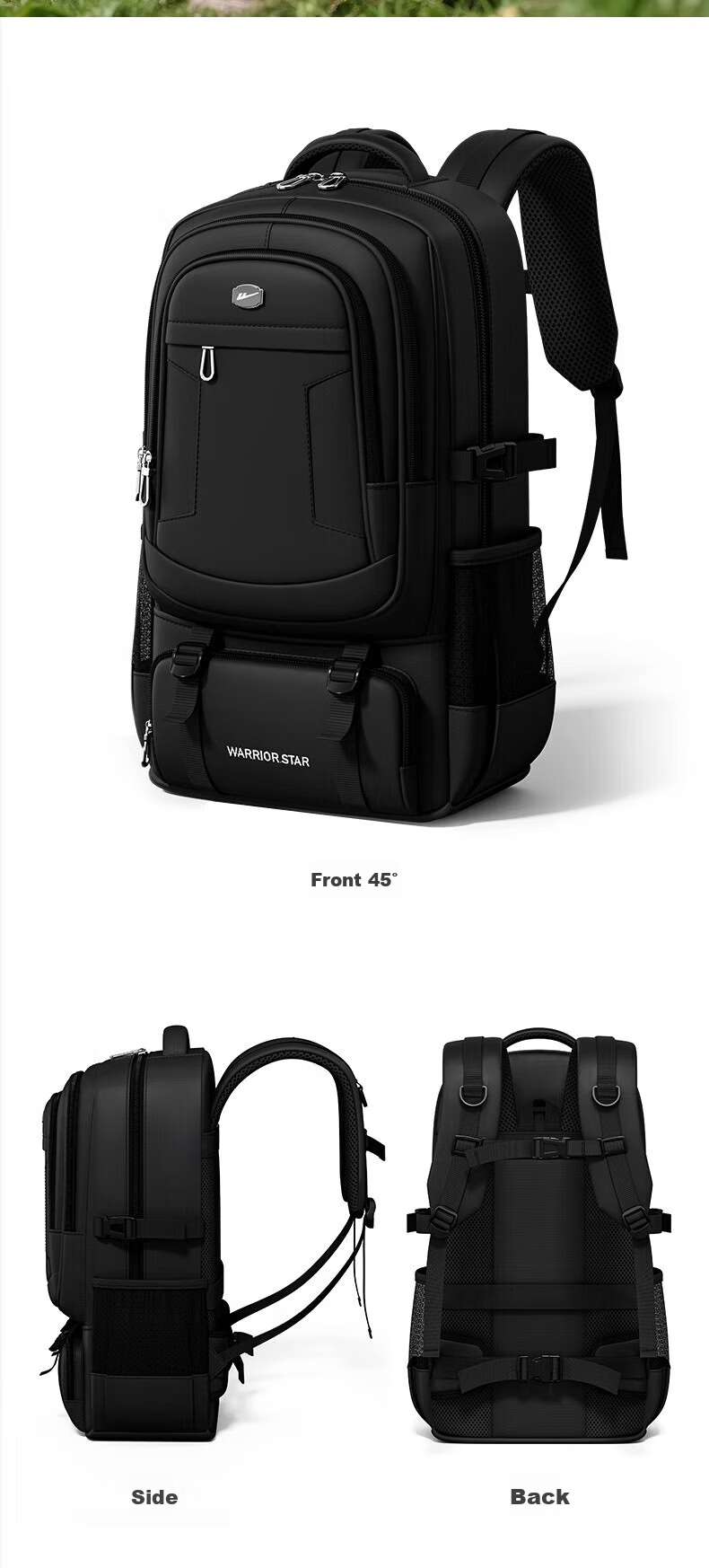 Huili Men's Large Capacity Backpack, Multifunctional Business Travel Bag, Outdoor Hiking Pack, Casual Business Luggage Backpack 19