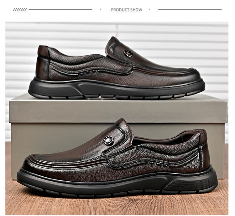 Spider King Men's Shoes 2025 Autumn Winter New Lambskin Soft Breathable Business Casual Dad Shoes Brown Size 40 13