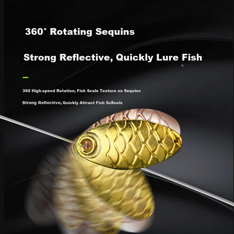 Guowangluya Fly Fishing Hook Melon Seed Sparkle Set Pre-Tied Bait Set Baitiao Maokouqing No.14 Set