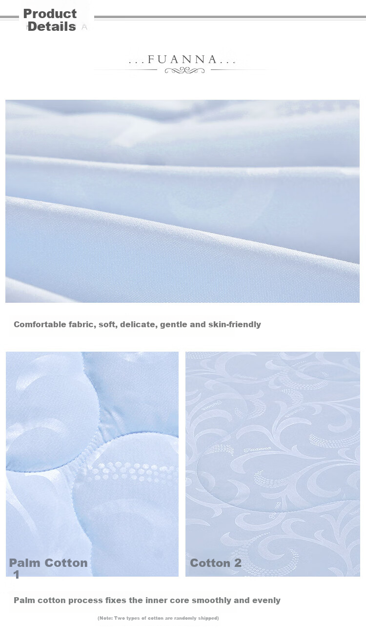 FUANNA Summer Cooling Quilt, Washable Double-Size Air Conditioning Blanket, No Duvet Cover Needed, Lightweight Summer Quilt 2.5 Jin (1.25 Kg), 203x229cm 9
