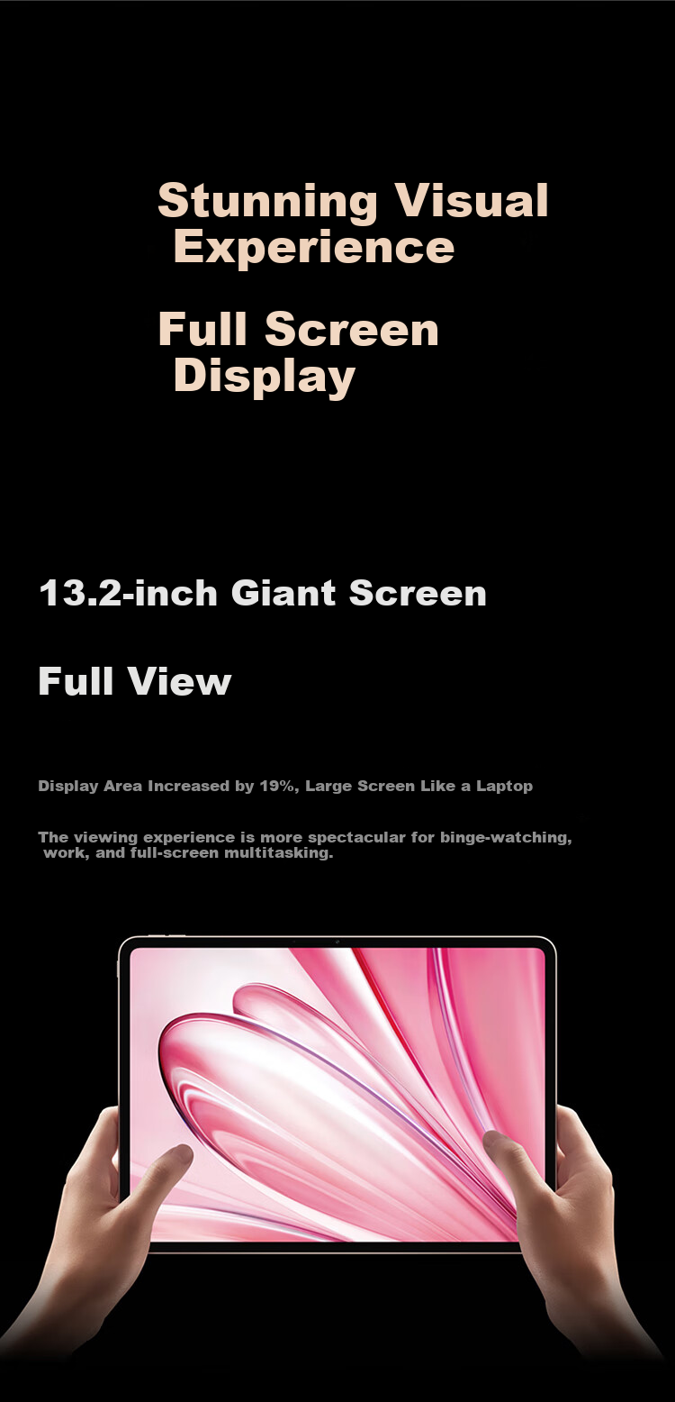OPPO Pad 4 Pro [Subsidies], 13.2-Inch Tablet, Qualcomm Snapdragon 8 Ultimate Edition Chip, 12GB+256GB, Dawn Light 4