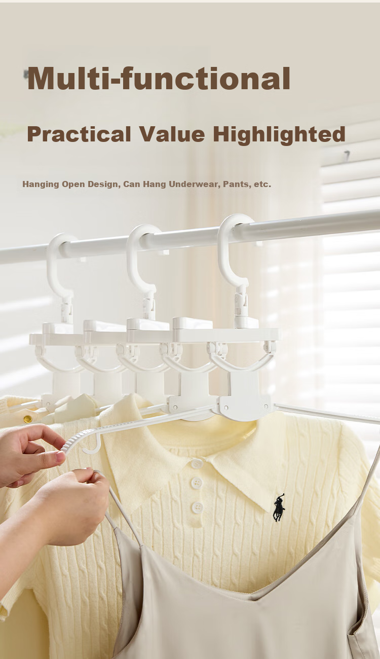 JD Original Non-Slip Seamless Wide Shoulder Suit Coat Hanger with High Load Capacity And Three-Dimensional Support, Drying Rack, 7 Pieces 3