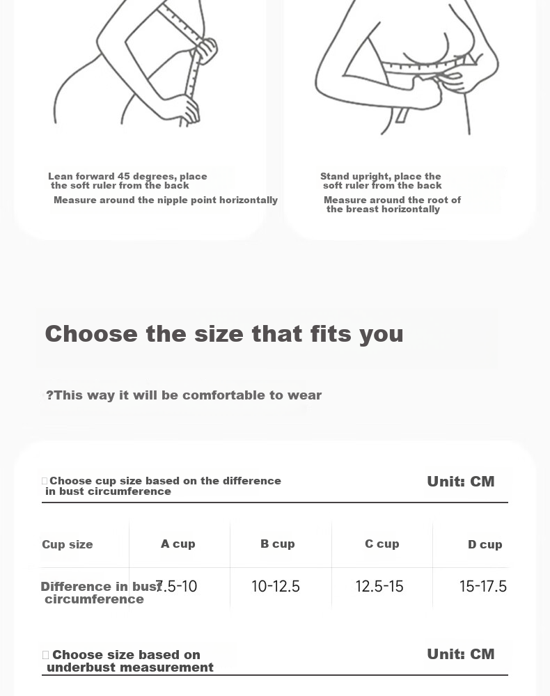 Fenteng Large Bust Minimizing Bra for Women, Thin Style, Wireless, Push-Up, Anti-Sagging Brassiere, Skin Color, Size 75B 18
