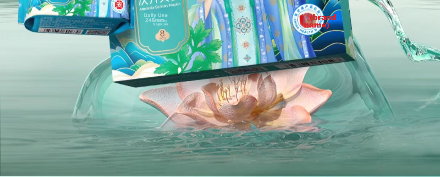 Aishubao Herbal Ultra-Thin Breathable Daytime Sanitary Pads 245mm 5 Boxes JD Self-Operated Medical Grade Menstrual Pads Wholesale Full Box 3