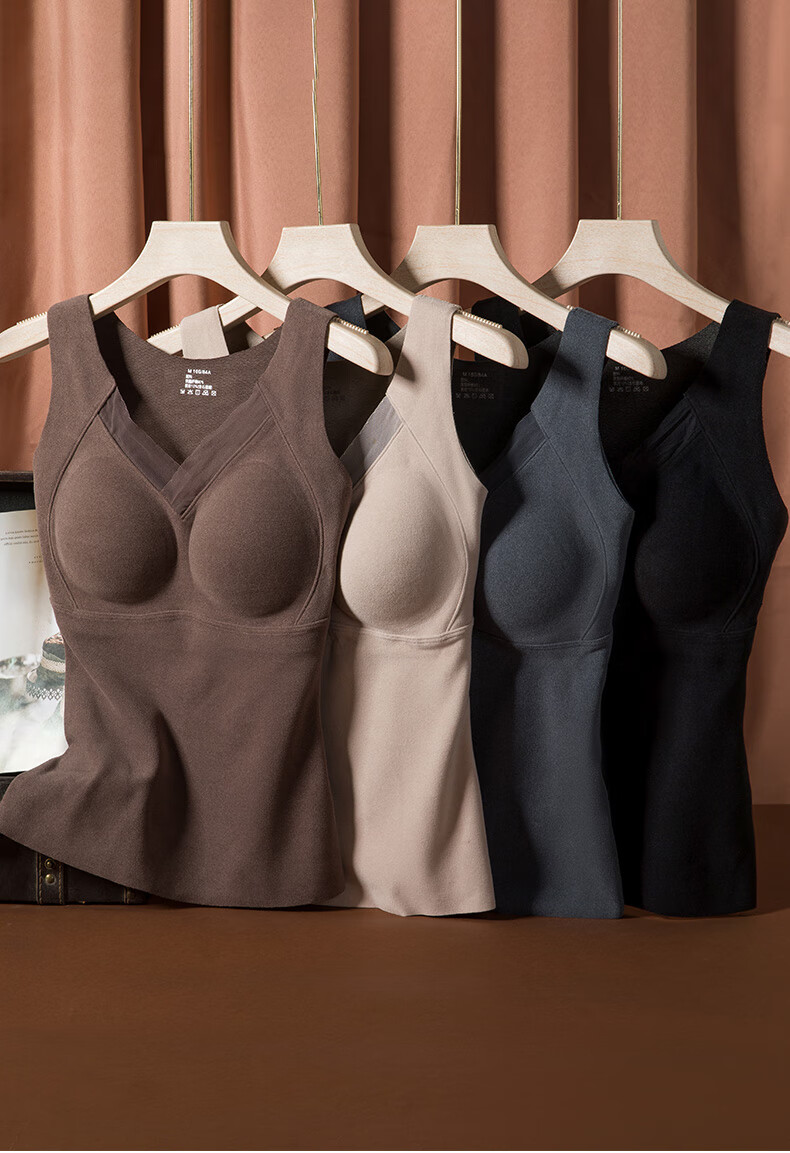 Urban Beauty Women's Thermal Vest Graphene Heating Fleece Thickened Padded Seamless Warm Underwear Winter Base Layer 5