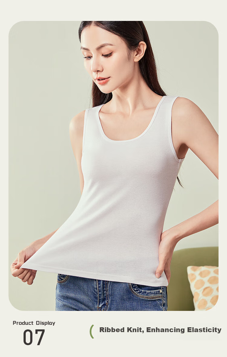 MiiOW Camisole for Women, White, Summer, Pure Cotton 100%, Sexy Backless, Inner Wear, Sleeveless Undershirt, Top for Outer Wear 9