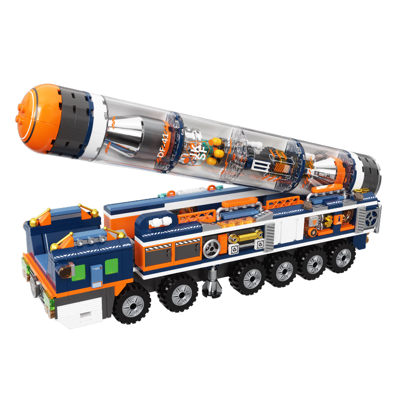F5 Building Blocks Dongfeng-41 Intercontinental Nuclear Missile Vehicle Military Model Toy Boys Birthday Christmas Gift