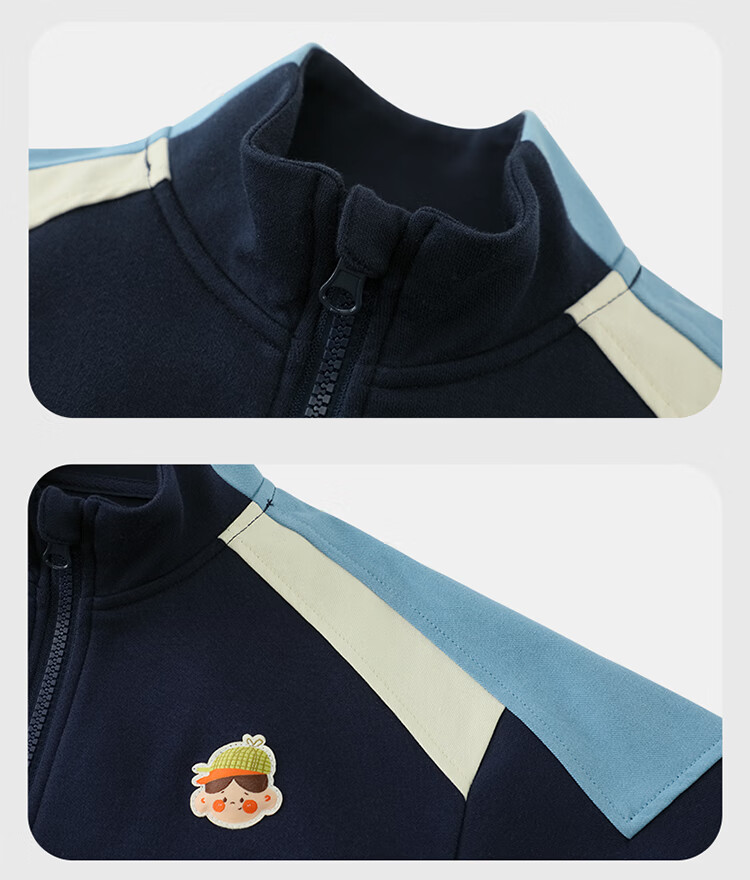 Ciciibear [Level 3 Anti-Pilling] Ciciibear Boys' Sweatshirt Set, Children's Long-Sleeve Autumn Outfit, Baby Outdoor Spring And Fall Sportswear 6