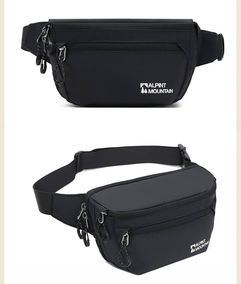 ALPINT MOUNTAIN Elmont Waist Bag Chest Bag Casual Outdoor Crossbody Bag Multifunctional Large Capacity Lightweight Sports Cycling Tactical Bag 14