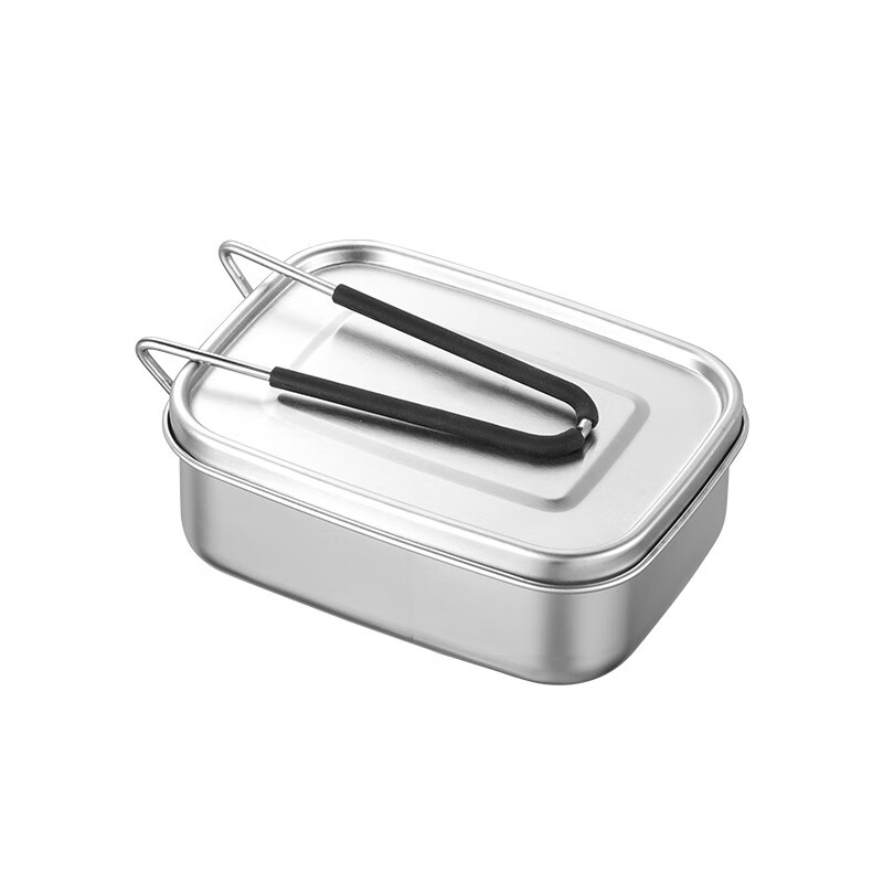 KATEI STORY Japanese Stainless Steel Lunch Box 316 Food Grade with Lid Office Worker Vintage Canteen Steamed Rice Bento Box