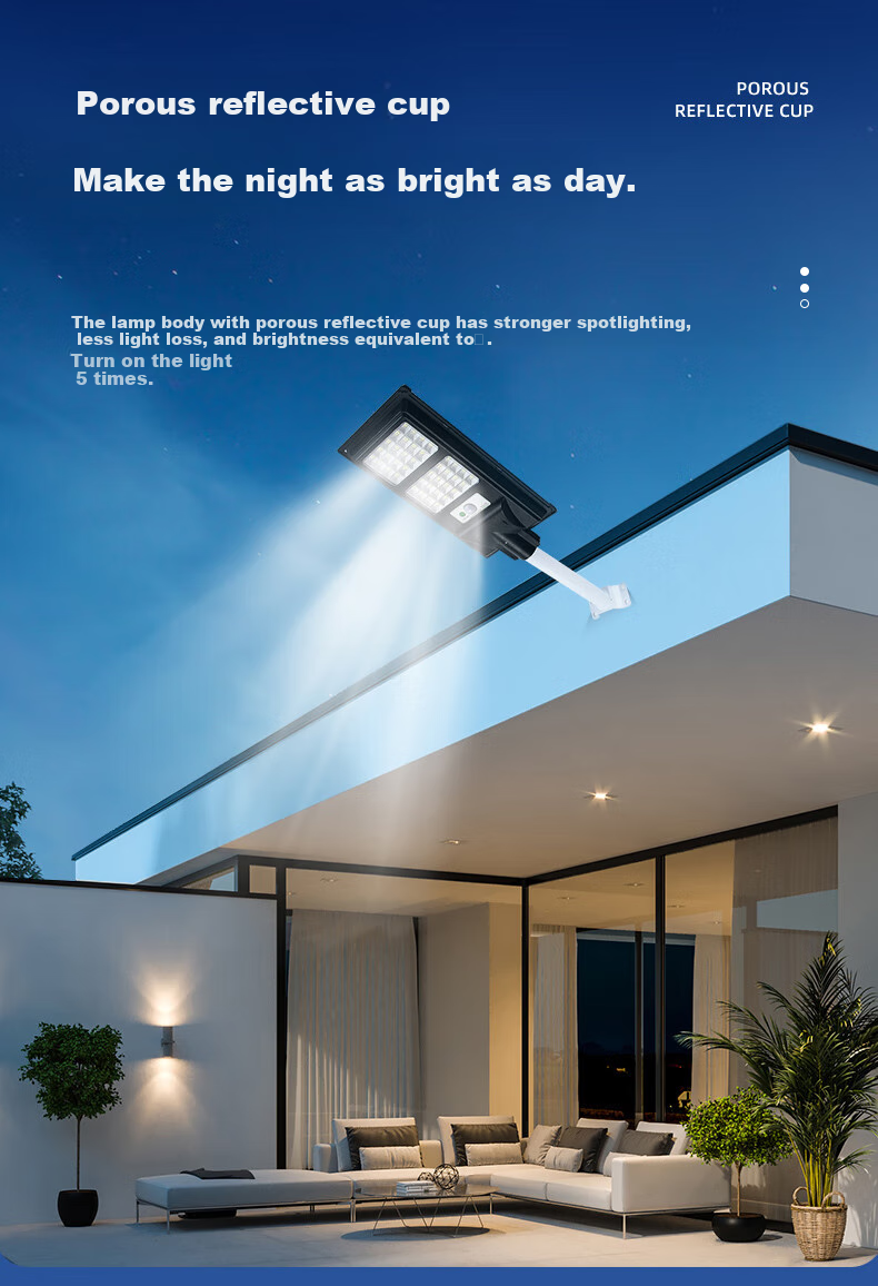 CHNT Solar Integrated LED Street Light with Smart Sensor, Waterproof Outdoor Floodlight for Home Use, 160X 5