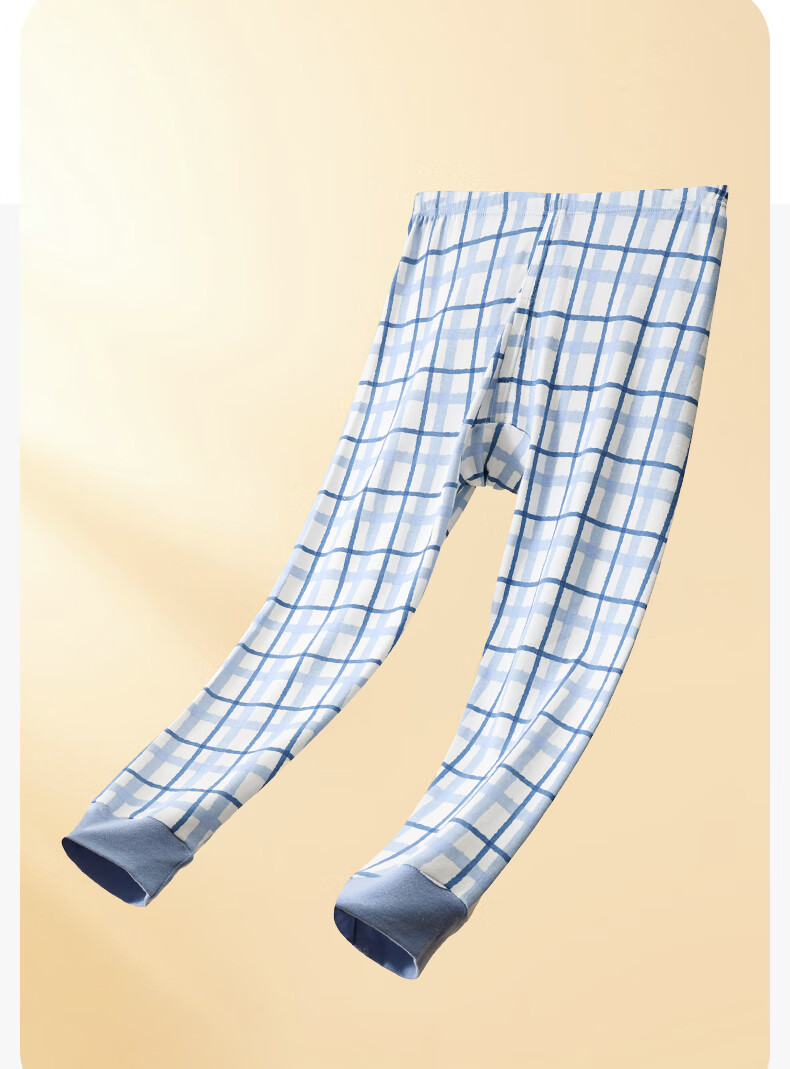 Langsha Children's Autumn and Winter Thermal Sleep Pants Cotton Leggings for Boys and Girls Students 8
