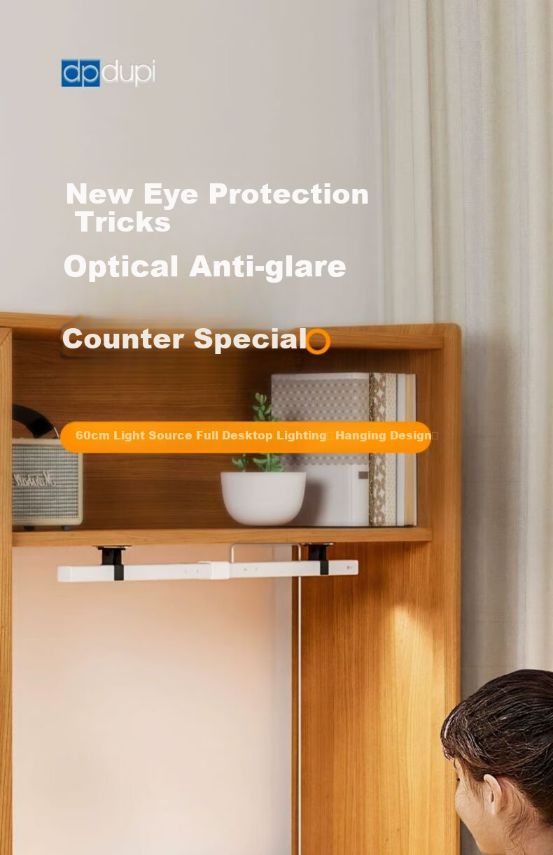 Dpdupi Depu Eye Protection Lamp Desk Lamp Study Reading Homework Eye Care Student Children National AA Clip-on Smart Bookshelf Lamp 1