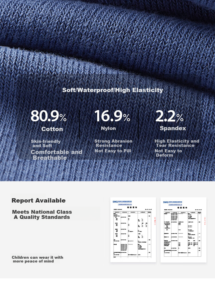 JD Jingzao Children's Socks Girls' Four Seasons Mid-Calf Striped Cotton Socks 9-12 Years Back to School Youth Size 20-22 5