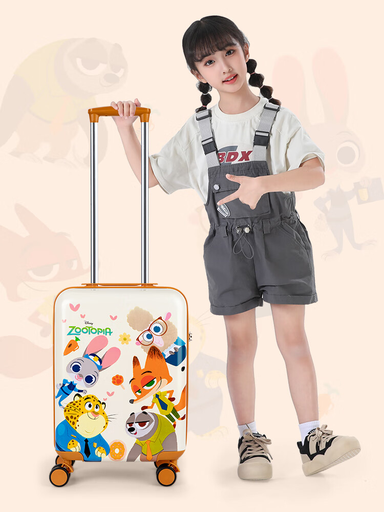 Mesuca X Disney Password Children's Luggage, 16-Inch High-Quality Kids' Suitcase with Handle, Carry-On Approved, Birthday Gift 3