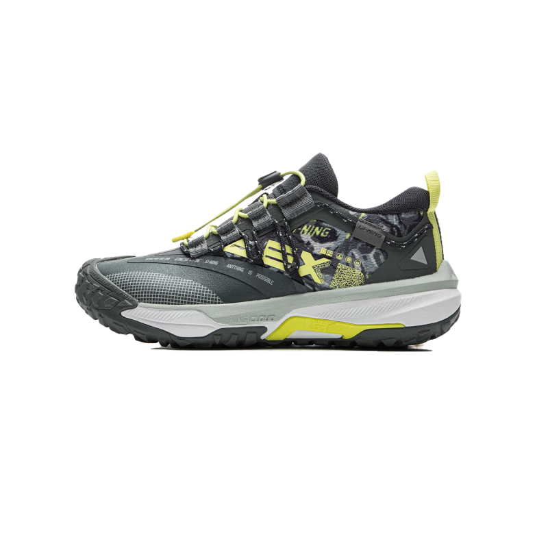 LI-NING Kids Sports Shoes Children's Running Shoes Boys Girls Autumn Winter Outdoor Shoes Shock Absorption Rebound Stability Support Sneakers
